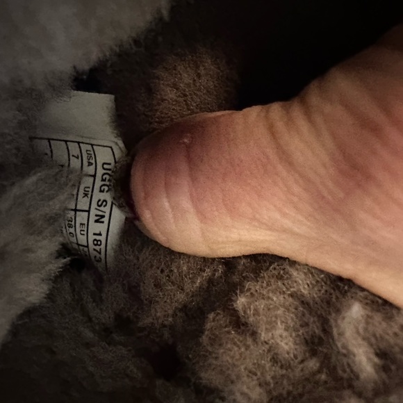 UGG Button Triplet Tall Gray Size 7 - Picture 3 of 4